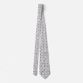 Polka Dot 01.Gray OffWhite BG Krawatte (Rückseite)