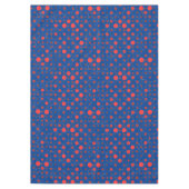 Polka Dot 01A.Red Dblue BG Tischdecke (Vorderseite)