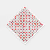Polka Dot 01A.Red offwhite BG Serviette (Ecke)