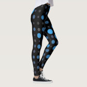 Polka Dot 01X.Blue Shade Black BG Leggings (Rechts)