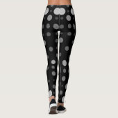 Polka Dot 01X.Gray Shade Black BG Leggings (Rückseite)