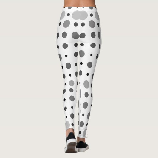 Polka Dot 01X.Gray Shade Leggings (Rückseite)