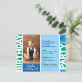 Polka Dot 2. Geburtstagsparty Einladung (Stehend Vorderseite)