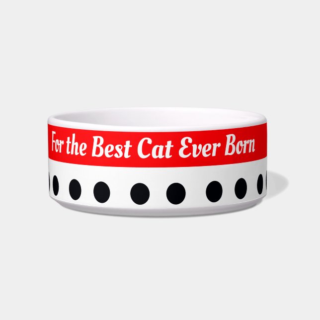 Polka Dot Accented Napf (Vorderseite)