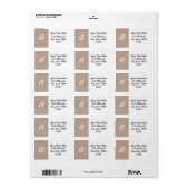 Polka Dot Adressaufkleber (Vorne)