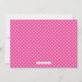 Polka Dot Alphabet 2. Geburtstag Party Einladung (Rückseite)