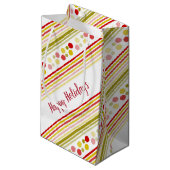 Polka Dot and Stripe Kleine Geschenktüte (Vorderseite Schrägansicht)