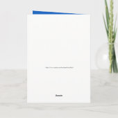 Polka Dot and Stripes Birthday Cake Card Karte (Rückseite)