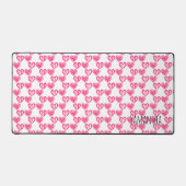 Polka Dot and Stripes Hearts Schreibtischunterlage (Vorderseite)