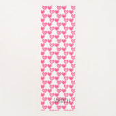 Polka Dot and Stripes Hearts Yogamatte (Vorderseite)