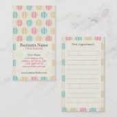 Polka Dot Appointing Business Card Terminkarte (Vorne/Hinten)