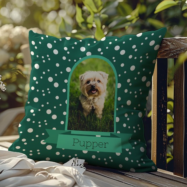 Polka Dot Arch Foto für Haustiere Kissen (Von Creator hochgeladen)