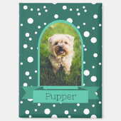 Polka Dot Arch Foto für Haustiere Magnet (Vorderseite)