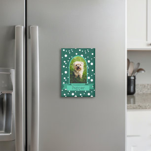 Polka Dot Arch Foto für Haustiere Magnet