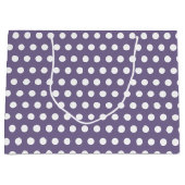 Polka Dot auf Green Große Geschenktüte (Vorderseite)