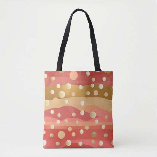 Polka Dot Autumn Dunes Tasche (Vorderseite)