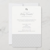 Polka dot baby dusche Einladung (Vorderseite)