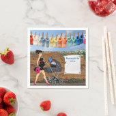 Polka-Dot Baby Dusche Serviette (Beispiel)