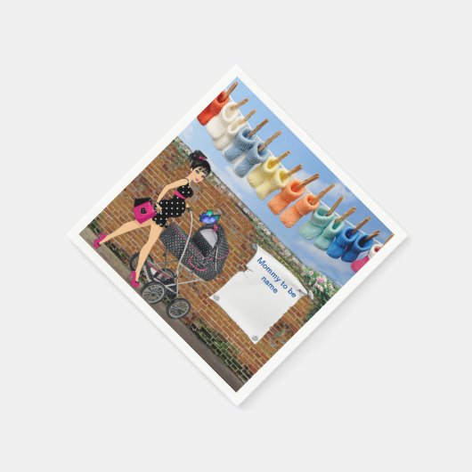 Polka-Dot Baby Dusche Serviette (Ecke)