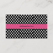 Polka Dot Bakery Business Card Visitenkarte (Rückseite)