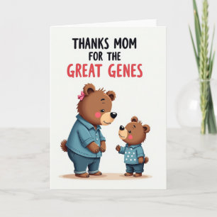 Polka Dot Bären Grußkarte Karte