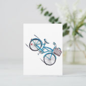 Polka Dot Beach Cruiser Postcard Postkarte (Stehend Vorderseite)