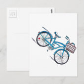 Polka Dot Beach Cruiser Postcard Postkarte (Vorne/Hinten)