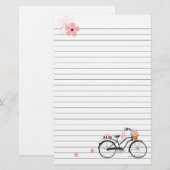 Polka Dot Bicycle Briefpapier (Vorne/Hinten)