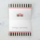 Polka Dot Bicycle Karte (Innenseite)