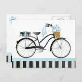 Polka Dot Bicycle Postkarte (Vorne/Hinten)