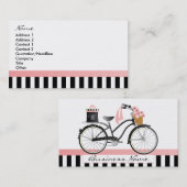 Polka Dot Bike mit Geschenk 2 Visitenkarte (Vorne/Hinten)