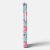 Polka Dot Birds und Blume Case-Mate iPhone Hülle (Rückseite / Links)