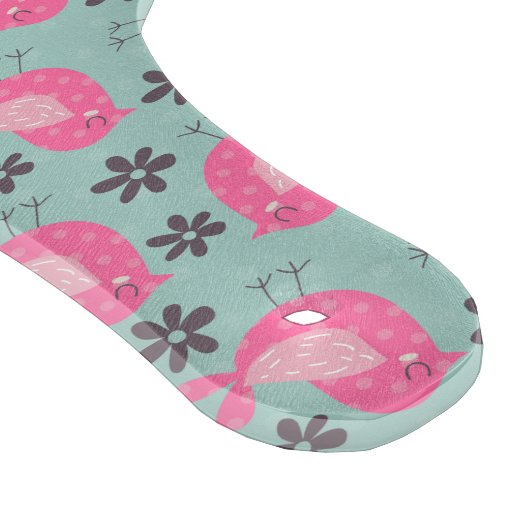 Polka Dot Birds und Blume Schneidebrett (Ecke)