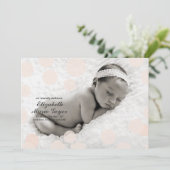 Polka Dot Birth Ankündigung // Confetti (Stehend Vorderseite)