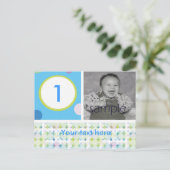 Polka Dot Birthday Party Postkarte (Stehend Vorderseite)