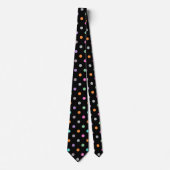 Polka Dot BLACK PASTEL PATTERN KRAWATTE (Vorderseite)