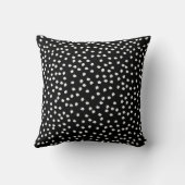 Polka Dot Black und White Kissen (Rückseite)