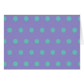 Polka Dot Blank Cards (Lavender & Aqua) (Vorderseite (Horizontal))