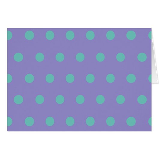 Polka Dot Blank Cards (Lavender & Aqua) (Vorderseite (Horizontal))