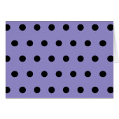 Polka Dot Blank Cards (Lavender & Black) (Vorderseite (Horizontal))