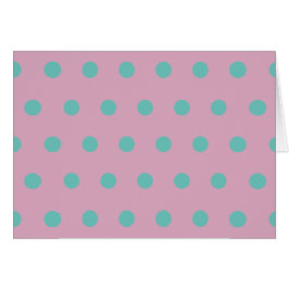 Polka Dot Blank Cards (Pink & Aqua)