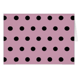 Polka Dot Blank Cards (rosa & schwarz)