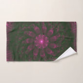 Polka Dot Bloom – Botanische Fractal-Kunst Badhandtuch Set (Handtuch)