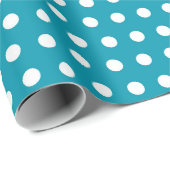 Polka Dot Blue Pattern Geschenkpapier (Rolleneckpunkt)