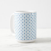 Polka Dot Blues Kaffeetasse (Vorderseite Links)