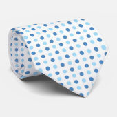 Polka Dot Blues Krawatte (Gerollt)