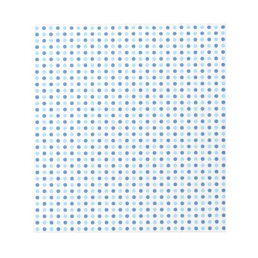 Polka Dot Blues Notizblock (Vorderseite)