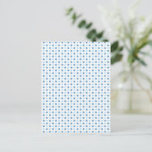 Polka Dot Blues Postkarte (Stehend Vorderseite)