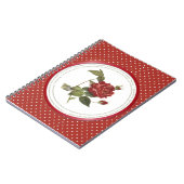 Polka Dot Blume Bedeutung - Rote Rose Notizblock (Linke Seite)