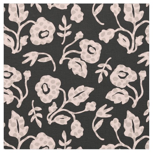 Polka Dot Blume Stoff (Nahaufnahme)